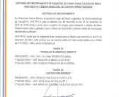 Certidão de encerramento de registro de chapa para eleição da Mesa Diretora da Câmara Municipal de Gurupá, biênio 2023/2024